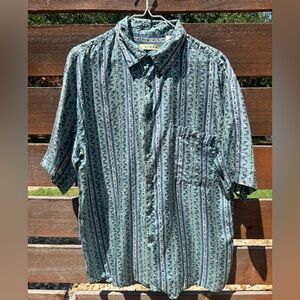 Vintage Summa Brand Silk Men’s Hawaiian Button Down Size MD
